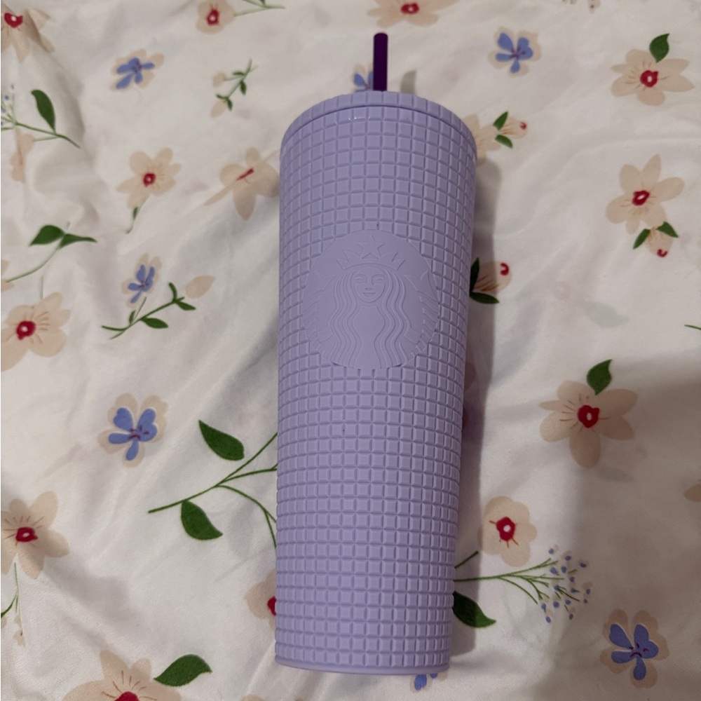 Starbucks Lavender Grid Tumbler